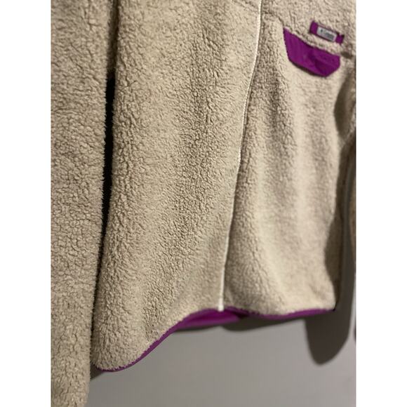 Columbia Mountainside Full Zip Sherpa Fleece Women’s Size Large - Picture 3 of 7
